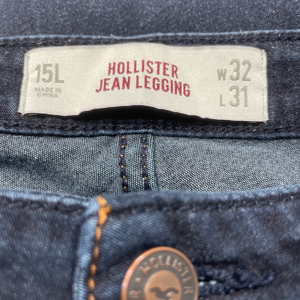 🔹Hollister Women's Dark Blue Jean Legging 15L🔹 - Picture 7 of 8